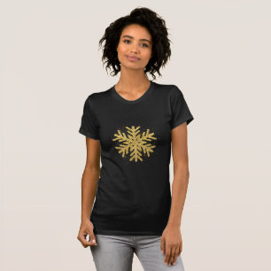 Camiseta Navidades decorativas Purpurina copan nieve de muj