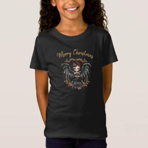 Camiseta Navidades del Ángel Gótico oscuro