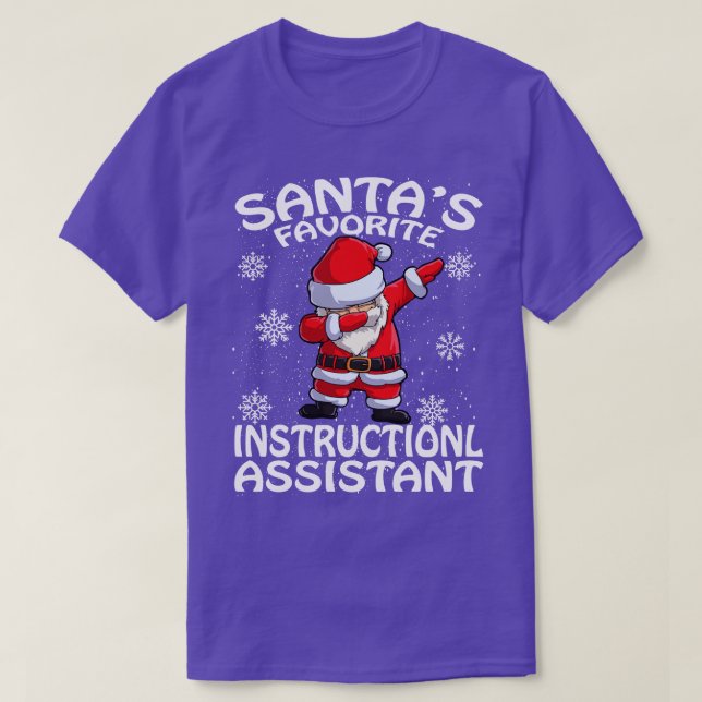 Camiseta Navidades del asistente de instrucciones favoritas (Diseño del anverso)