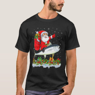 Camiseta Navidades del atún divertidos que adoran a Santa R