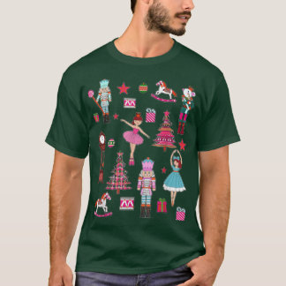 Camiseta Navidades del Ballet Nutcracker Pastel Balletomane