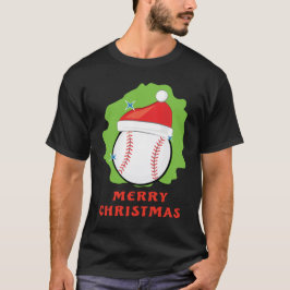 Camiseta Navidades del Béisbol de Merry - Gracioso