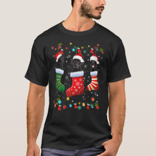 Camiseta Navidades del Black Lab Labrador Socks Xmas Pajama