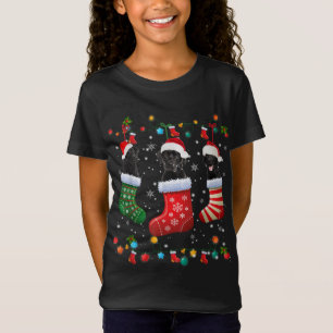 Camiseta Navidades del Black Lab Labrador toman notas graci