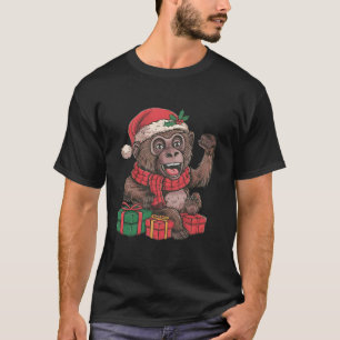 Camiseta Navidades del Bonobo Lover Xmas Holiday Santa Bono