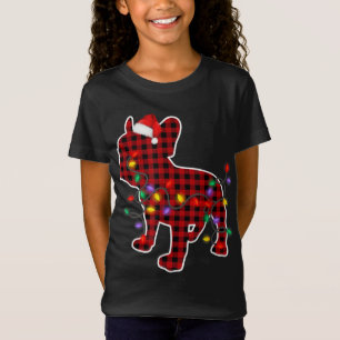 Camiseta Navidades del Bulldog francés Dog Santa Hat Pajama