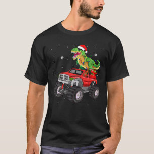 Camiseta Navidades del camión de dinosaurios Rex Monster sa