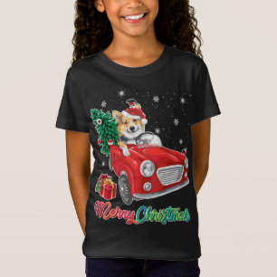 Camiseta Navidades del Camión Rojo Corgi Dog Pajama