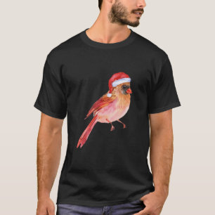 Camiseta Navidades del Cardenal Rojo Cute Bird