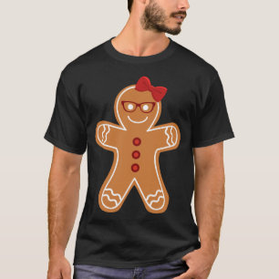 Camiseta Navidades del Chica Gingerbread Cookie Cute Teache
