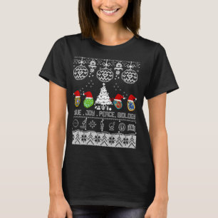 Camiseta Navidades del Chiste de biología de Guay arrojan c