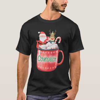 Camiseta Navidades del Consejo Santa Claus Candy Cane Rudol