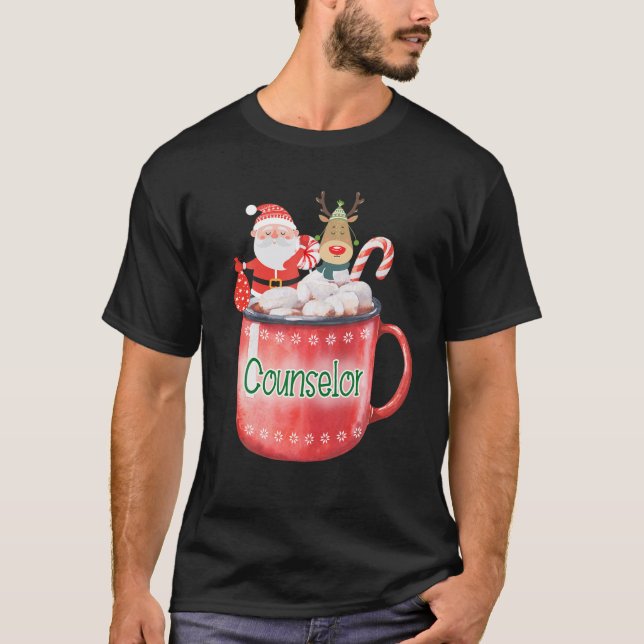 Camiseta Navidades del Consejo Santa Claus Candy Cane Rudol (Anverso)