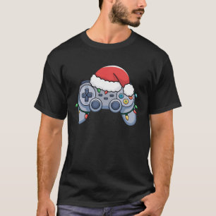 Camiseta Navidades del controlador de videojuegos Santa Hat