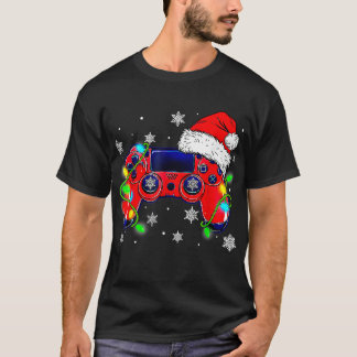Camiseta Navidades del controlador de videojuegos Santa Hat