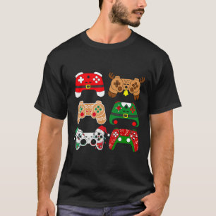 Camiseta Navidades del controlador de videojuegos Santa Hat