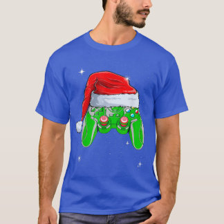 Camiseta Navidades del controlador de videojuegos Santa Hat
