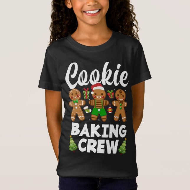 Camiseta Navidades del Crew Gingerbread de la Cookie Baking (Anverso)