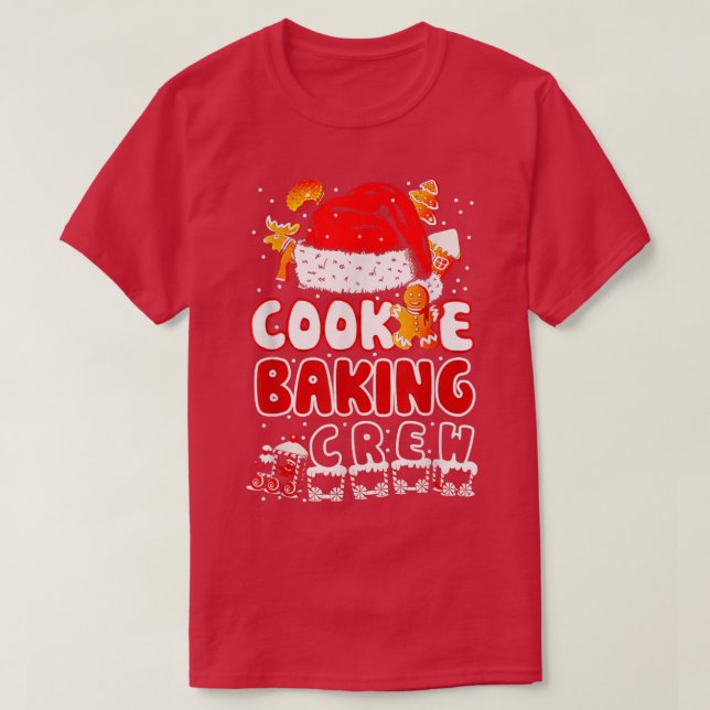 Camiseta Navidades del Crew Gingerbread de la Cookie Baking (Diseño del anverso)
