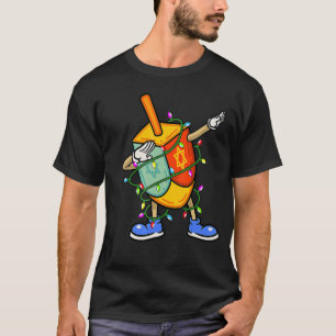 Camiseta Navidades del Dabbing Dreidel Hanukkah iluminan Me