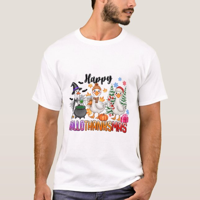 Camiseta Navidades del Día de Acción de Gracias de Hallowee (Anverso)