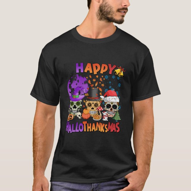 Camiseta Navidades del Día de Acción de Gracias de Hallowee (Anverso)