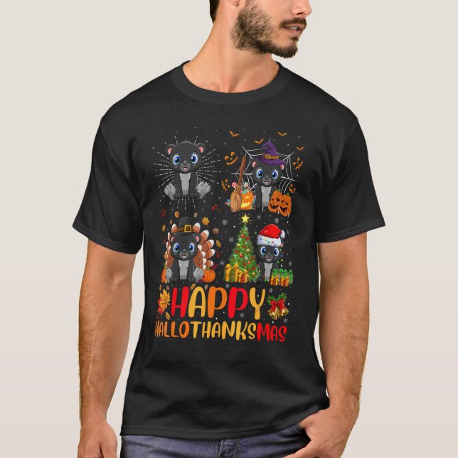 Camiseta Navidades del Día de Acción de Gracias de Hallowee (Anverso)