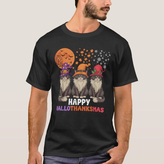 Camiseta Navidades del Día de Acción de Gracias de Hallowee (Anverso)