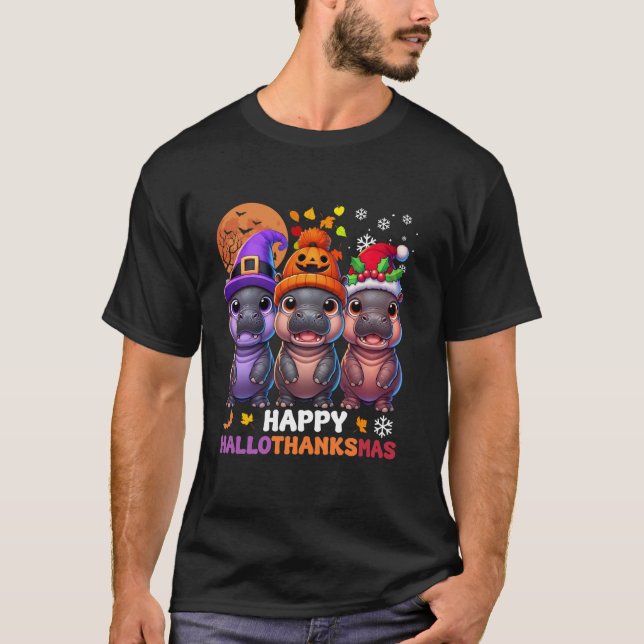 Camiseta Navidades del Día de Acción de Gracias de Hallowee (Anverso)