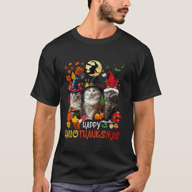 Camiseta Navidades del Día de Acción de Gracias de Hallowee (Anverso)