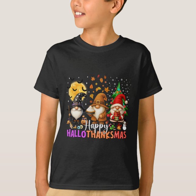 Camiseta Navidades del Día de Acción de Gracias de Hallowee (Anverso)