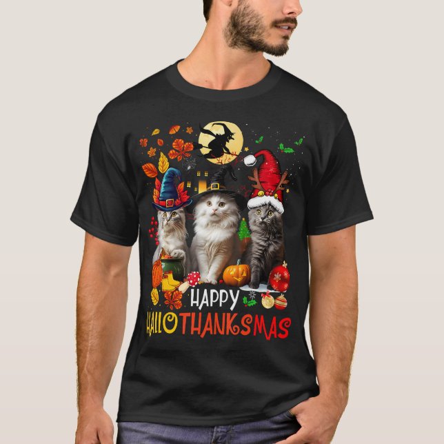 Camiseta Navidades del Día de Acción de Gracias de Hallowee (Anverso)