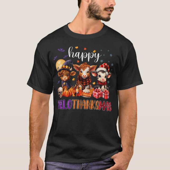 Camiseta Navidades del Día de Acción de Gracias de Hallowee (Anverso)