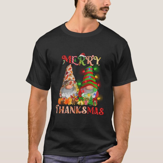 Camiseta Navidades del Día de Acción de Gracias Merry Thank (Anverso)