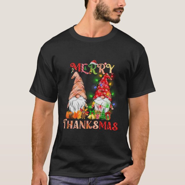 Camiseta Navidades del Día de Acción de Gracias Merry Thank (Anverso)
