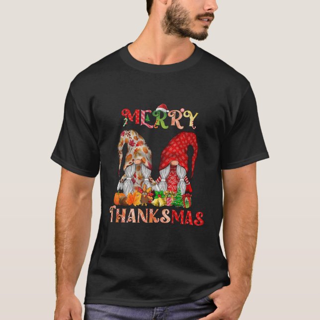 Camiseta Navidades del Día de Acción de Gracias Merry Thank (Anverso)