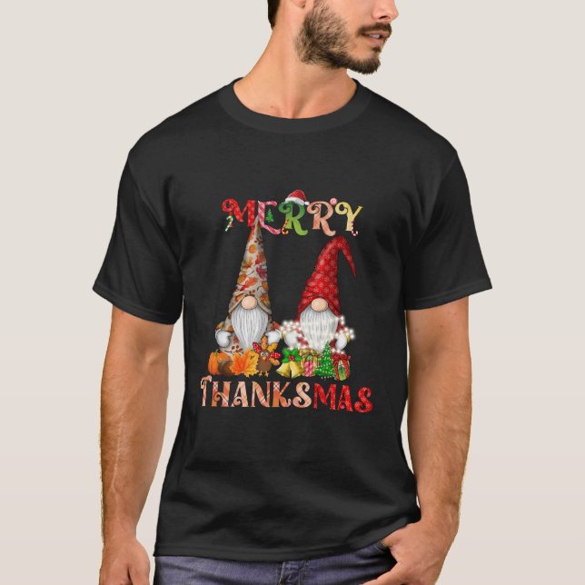 Camiseta Navidades del Día de Acción de Gracias Merry Thank (Anverso)