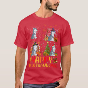 Camiseta Navidades del Día de Acción de Gracias Wolf Hallot