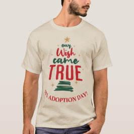 Camiseta Navidades del Día de la Adopción "Nuestro deseo se