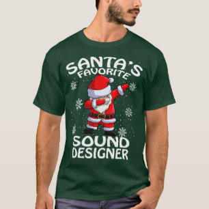 Camiseta Navidades del Diseñador de sonido favorito de Sant