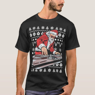 Camiseta Navidades del DJ musical de Papá Noel