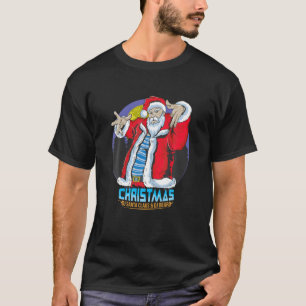 Camiseta navidades del DJ Santa Claus