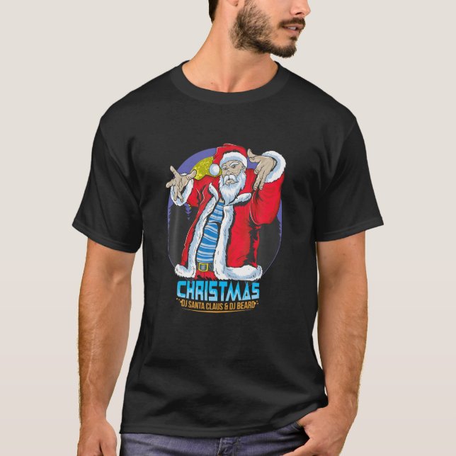 Camiseta navidades del DJ Santa Claus (Anverso)