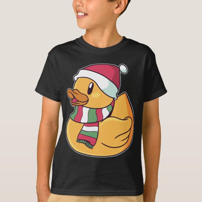 Camiseta Navidades del Duck Rubber Duckie de Xmas (Anverso)