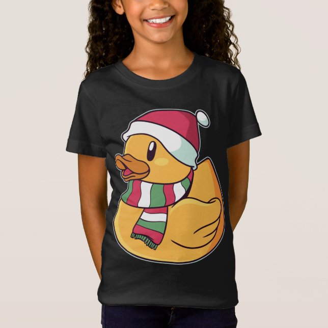 Camiseta Navidades del Duck Rubber Duckie de Xmas (Anverso)