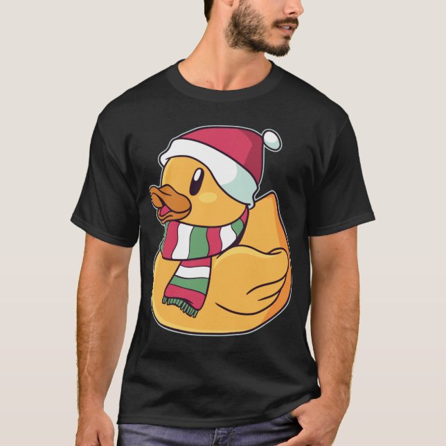 Camiseta Navidades del Duck Rubber Duckie de Xmas (Anverso)