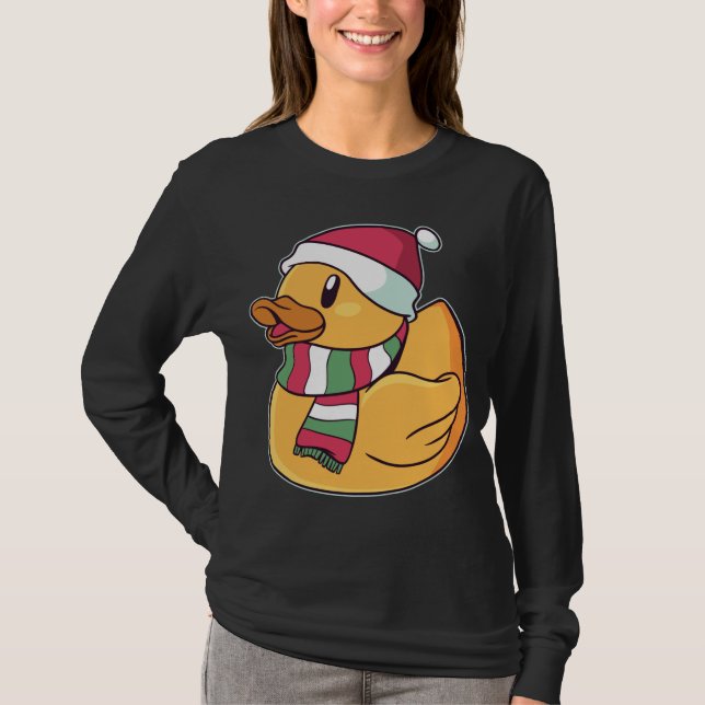 Camiseta Navidades del Duck Rubber Duckie de Xmas (Anverso)
