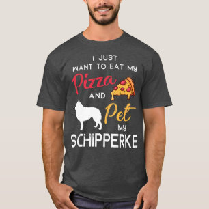 Camiseta Navidades del dueño de Schipperke Dog Pizza Lover