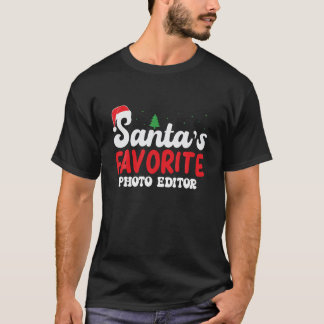 Camiseta Navidades del editor de fotos favorito de Santa El