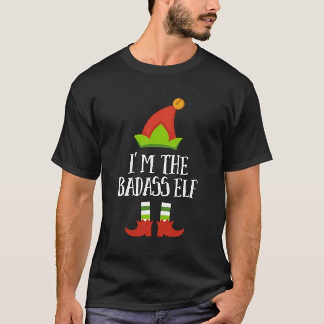 Camiseta Navidades Del Elf De Badass Que Coinciden Con El G (Anverso)